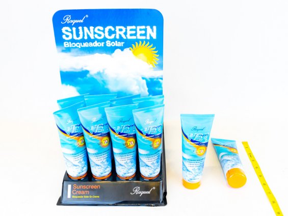 Bloqueador solar en crema Raquel WET SPF-70