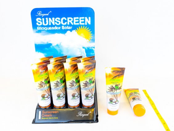 Bloqueador solar en crema Raquel COCOS SPF-70