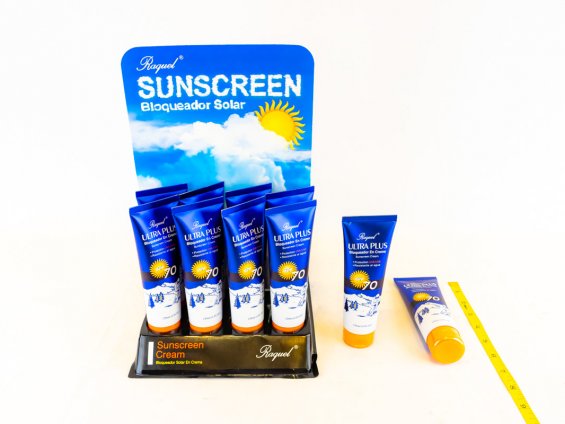 Bloqueador solar en crema Raquel ULTRA PLUS SPF-70 - Resistente al agua